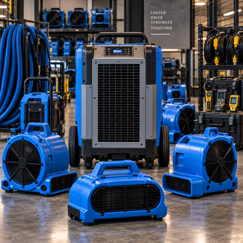 Professional drying equipment staged in an office